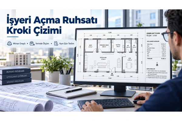 İşyeri Açma Ruhsatı Kroki Çizimi İstanbul